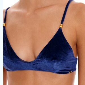 Boamar free people yulia  bikini top new blue size medium